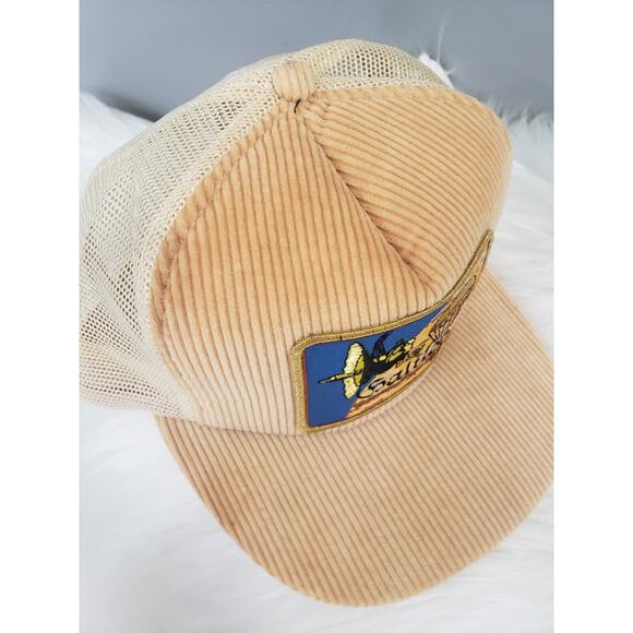 Vintage‎ NASA GALILEO Trucker Mesh Corduroy Satellite Snapback Ball Hat Cap - Picture 4 of 9